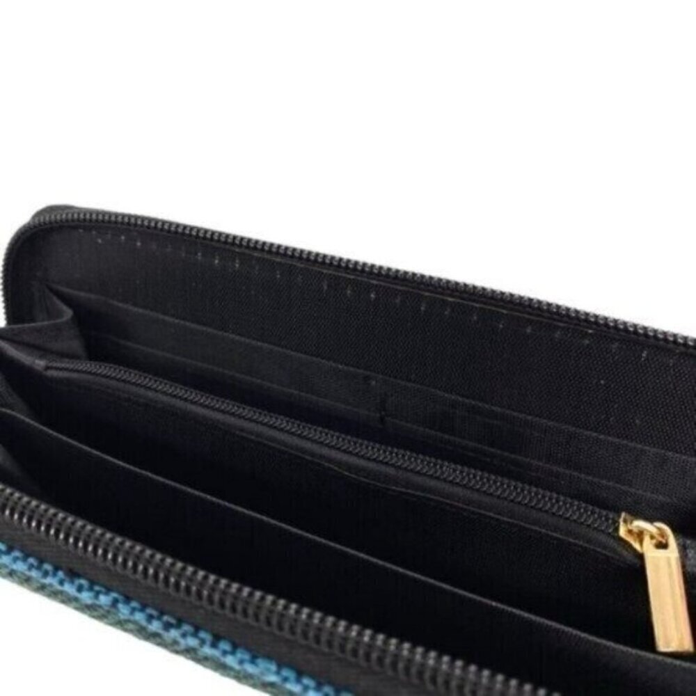 Western Aztec Southwestern Woven Wallet Wristlet - Picture 9 of 9